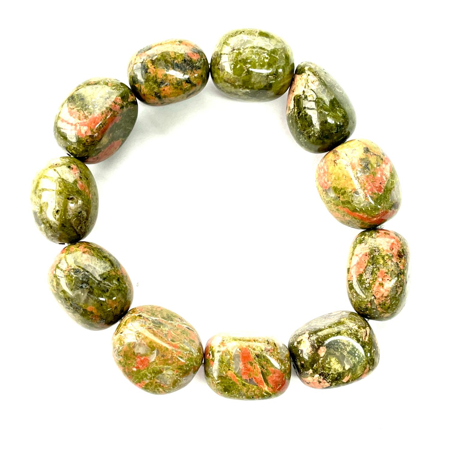 Nugget Bracelet - Unakite Nugget Bracelet - Unakite